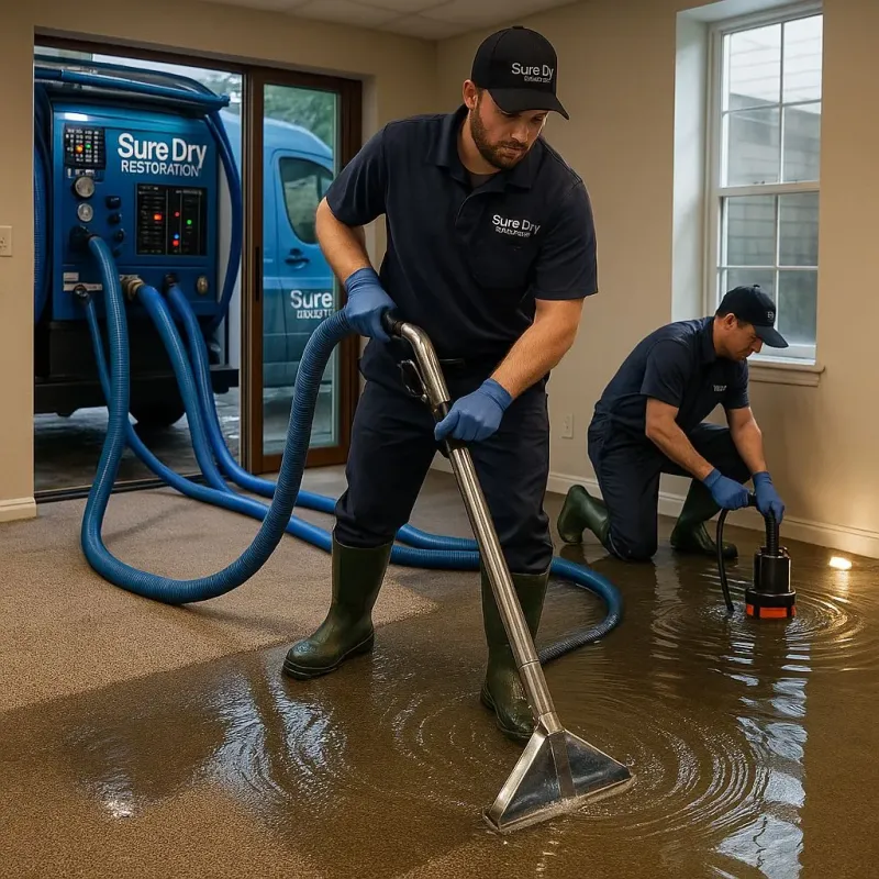 Water Extraction and Removal process in Fridley, MN